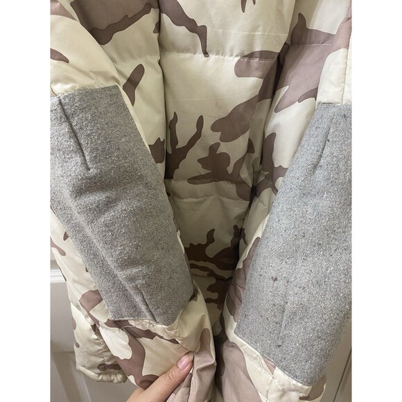 MONCLER BEAUMONT VERMONT WOOL CAMOUFLAGE DOWN JACKET OFF WHITE GREY Used - Picture 8 of 16